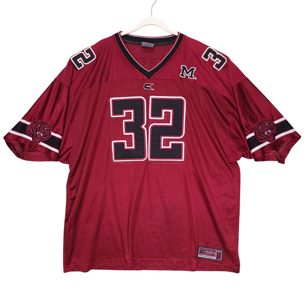 Vintage Colosseum Morehouse College Tigers Football Jersey Maroon 4XL Stitched